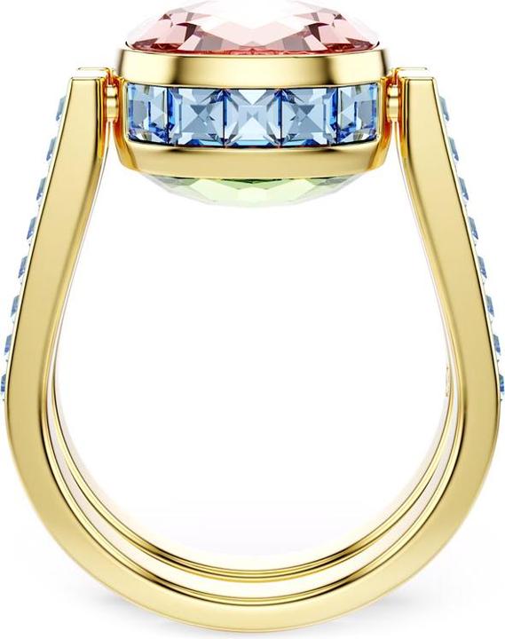 Actual product image Swarovski Chroma Ring Kissenschliff Mehrfarbig Gold (55)