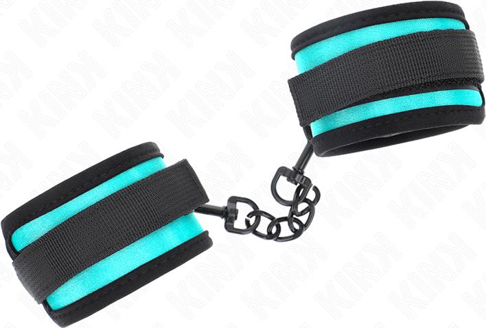 Image du produit Kink Menottes Nylon Avec Velcro Noir-Bleu Ajustable 18-32 cm X 5 cm