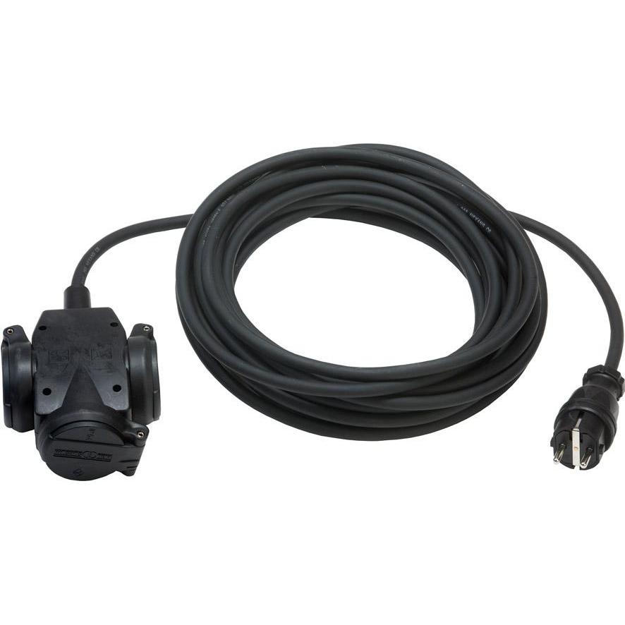 Kalthoff, Verlängerungskabel, Althoff Dreifach Verteiler IP44 10 meter H07RN-F3G1,5 Neopren (10 m)