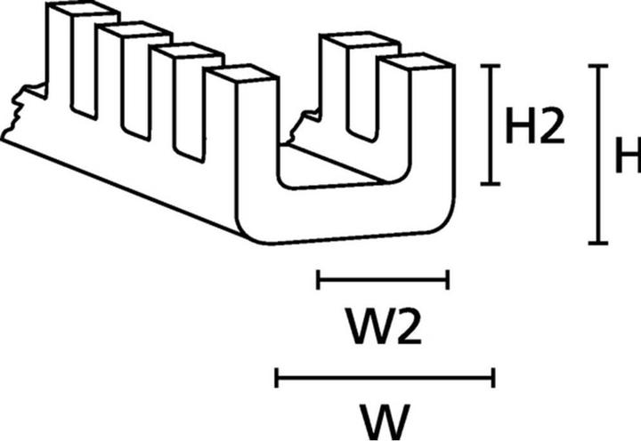 Actual product image HellermannTyton Edge protection polyamide natural (A (2500 cm)