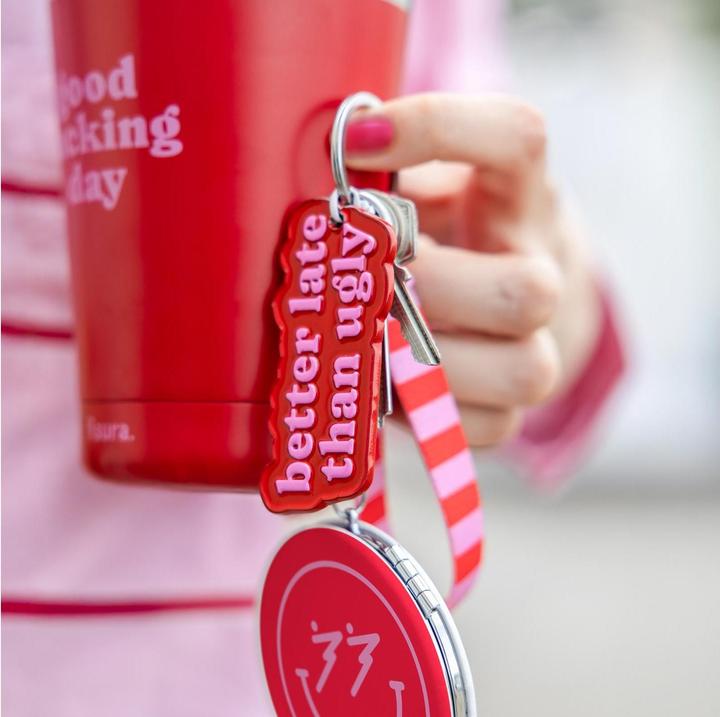 Actual product image Fisura Keyring BETTER LATE THAN UGLY