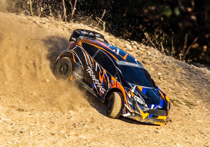 Actual product image Traxxas Ford Fiesta St Orange 1/10 Rally Vxl Rtr Brushless Without Battery And Charger (RTR Ready-to-Run)