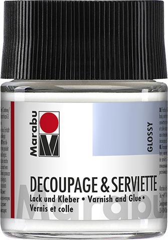 Actual product image Marabu Napkin varnish and glue (Colorless, 0.05 l)