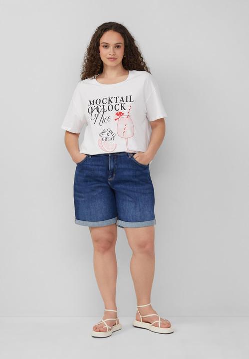 Immagine prodotto S.Oliver T-Shirt Baumwollshirt mit überschnittener Schulter und Frontprint (44)