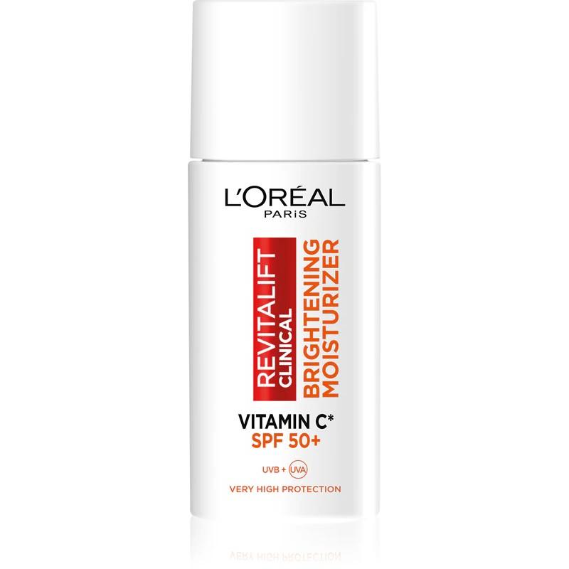 L'oréal Paris Crema Viso, L'oreal Revitalift Clinical Vitamin C Brightening Day Cream Spf50+ 50Ml (50 Ml, Da Giorno, Spf 50+)