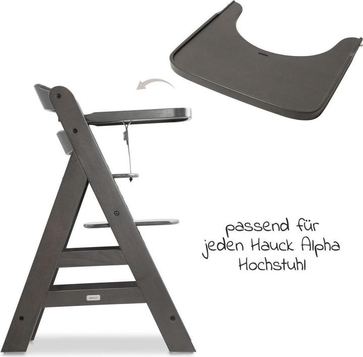 Produktbild Hauck Alpha Wooden Tray Charcoal