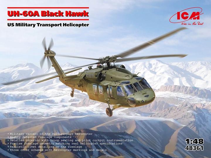 Produktbild ICM UH-60A Black Hawk, US Military Transport Helicopter