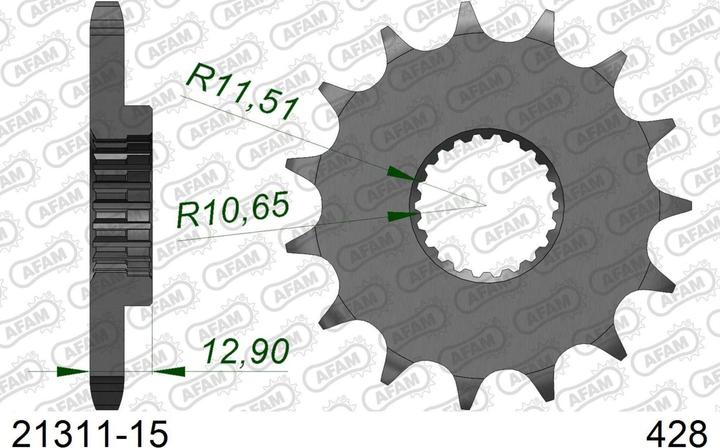 Image du produit Afam 428 15 dents (15)