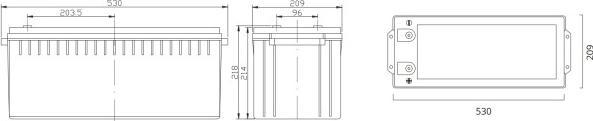 Produktbild Fullriver AGM-Batterie DC210-12 (12 V, 210 Ah)