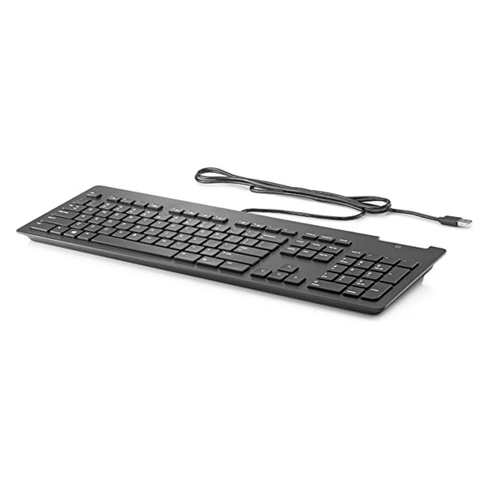 HP Usb Slim Smartcard Ccid Kb (Eng. Int., Kabelgebunden), Tastatur, Schwarz