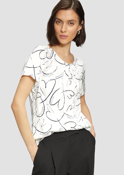 Immagine prodotto s.Oliver Bluse Leichte Satinbluse mit Schmuckkante (46)