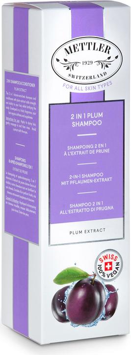 Immagine prodotto Mettler1929 Shampoo 2 in 1 con estratto di prugna (200 ml, Shampoo liquido)