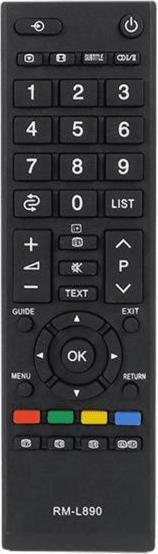 Produktbild Memorysolution HQ LXHL890 Universal remote control Toshiba RM-L890/ CT90326 / Black (Universal Fernbedienung, Infrarot)