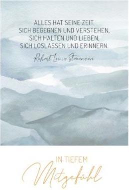 Actual product image Goldbek Funeral Card Grey in Deepest Sympathy