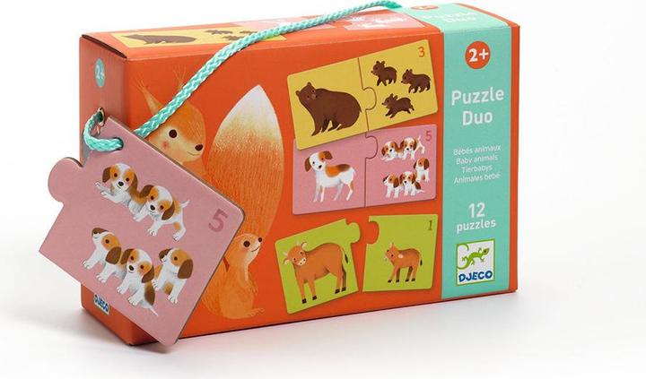 Produktbild Djeco Puzzle Duo Tierbabys (2 Teile)