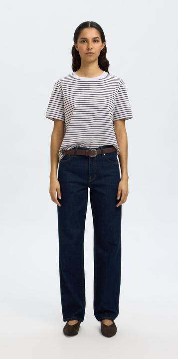 Produktbild Selected Slfessential Ss Striped Boxy Tee Noos (L)