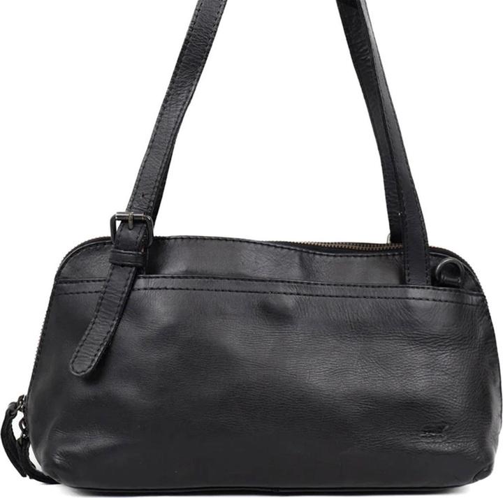 Actual product image Bear Design Medium Schoudertas Dames - Leer - Daphne - Zwart