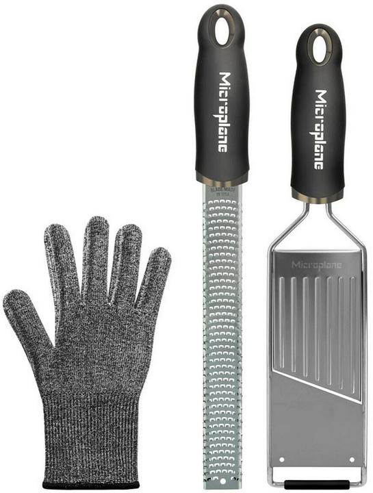 Produktbild Microplane Gourmet Raspel Set mit Schutzhandschuh
