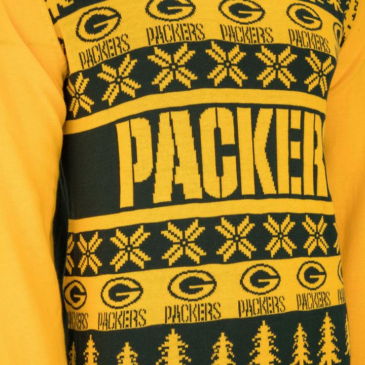 Actual product image Foco NFL Ugly Sweater XMAS Knit Sweater Green Bay Packers - S (S)