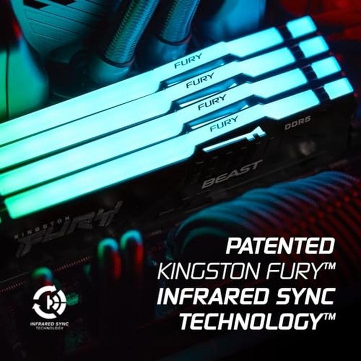Produktbild Kingston 16GB DDR5 6400MT/S CL32 DIMM (1 x 16GB, 6400 MHz, DDR5-RAM, DIMM)