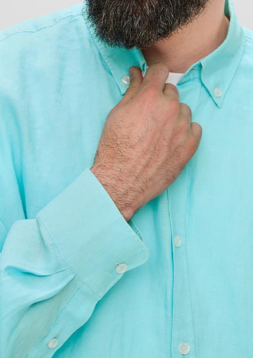 Image du produit s.Oliver Hemd Leinenhemd mit Button-Down-Kragen (3XL)