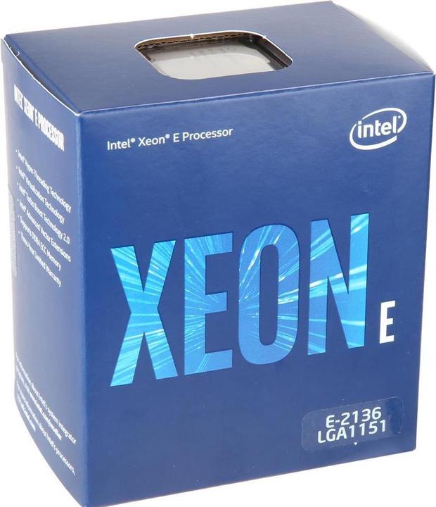 Immagine prodotto Intel Xeon E-2136 (LGA 1151, 3.30 GHz, 6 -Core)