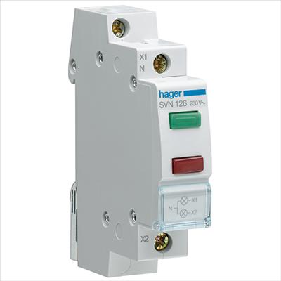 Actual product image Hager LED indicator light
