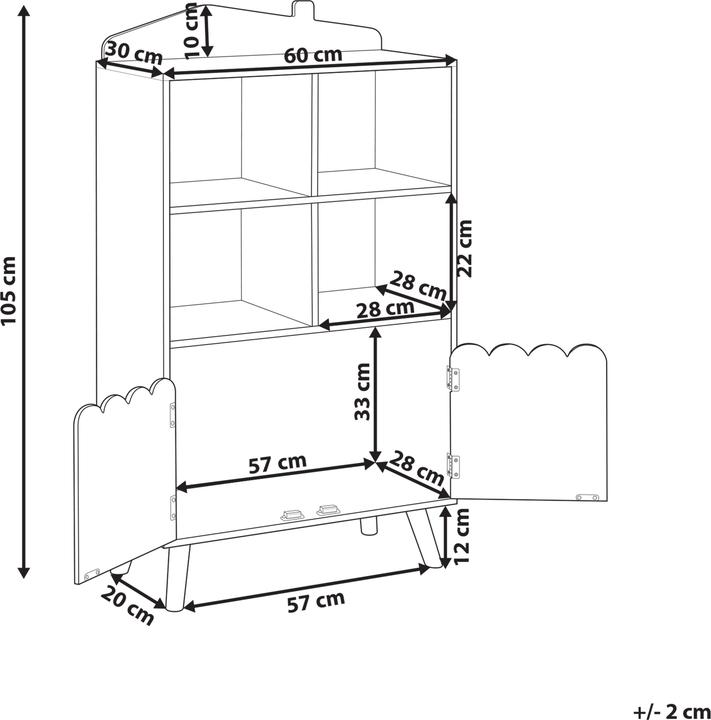 Produktbild Beliani Lackey (60 x 30 x 105 cm)