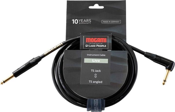 Actual product image Mogami Gold Series Instrument Cable (5 m, 6.3mm jack)