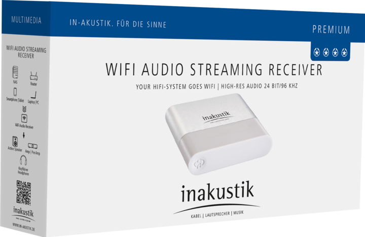Actual product image Inakustik Premium WiFi Audio Streaming Receiver (Wireless audio transmission)