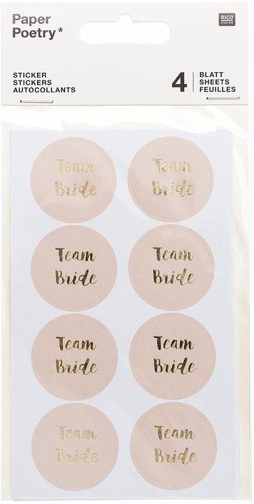 Produktbild Rico Design Paper Poetry Sticker Team Bride