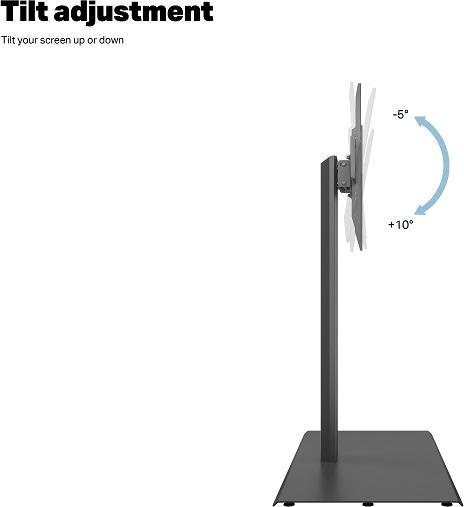 Image du produit Multibrackets Support de table XXLarge, manuel, noir, max. (55 kg, 46" - 85")