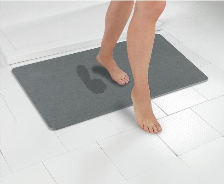 Produktbild Wenko Badematte Simi grau (80 x 50 cm)