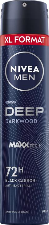 Produktbild NIVEA Men Deep Black Carbon 48H Antiperspirant 200ml (Roll-on, 200 ml)