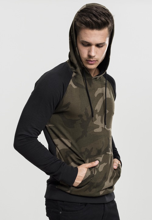 Immagine prodotto Urban Classics Felpa con cappuccio Camo Contrast Raglan (S)
