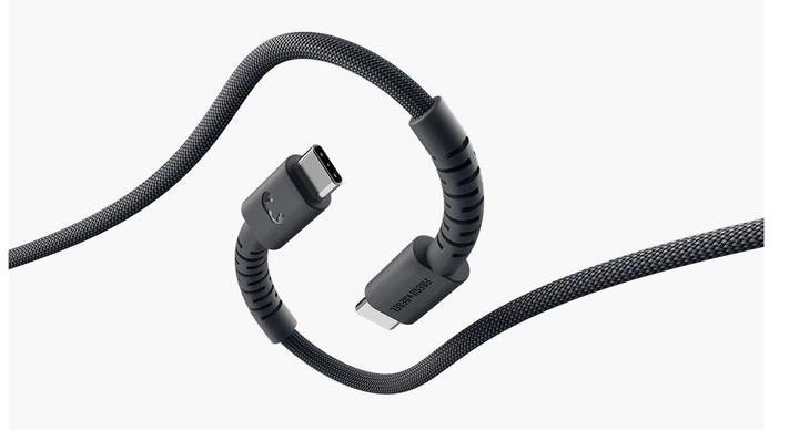 Immagine prodotto Fresh'N Rebel Fresh 'n Rebel USB-C zu USB-C silikon geflochtenes Kabel "FlexWave" 3m, 100W, Storm Grey (3 m, 100 W)