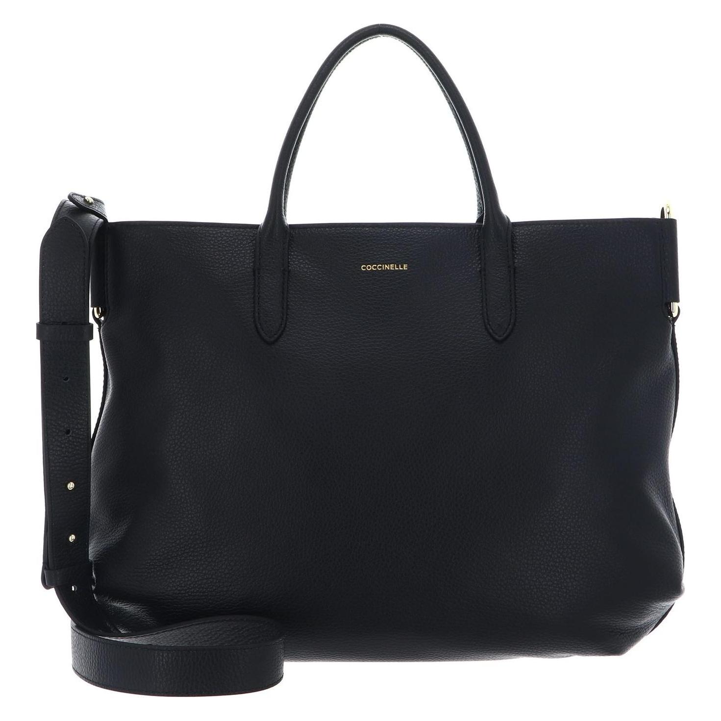 Coccinelle, Damen, Handtasche, Rebekka Handbag Grained Leather, Schwarz