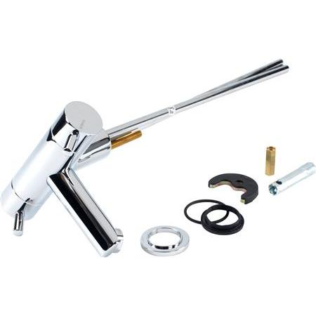 Thumbnail - Ideal Standard, Badarmatur, Børma A2 håndv.arm u.bv - krom 2-gr. flexsl.G3/8 keram vent. 24mm luftbl. 100mm tudfr.