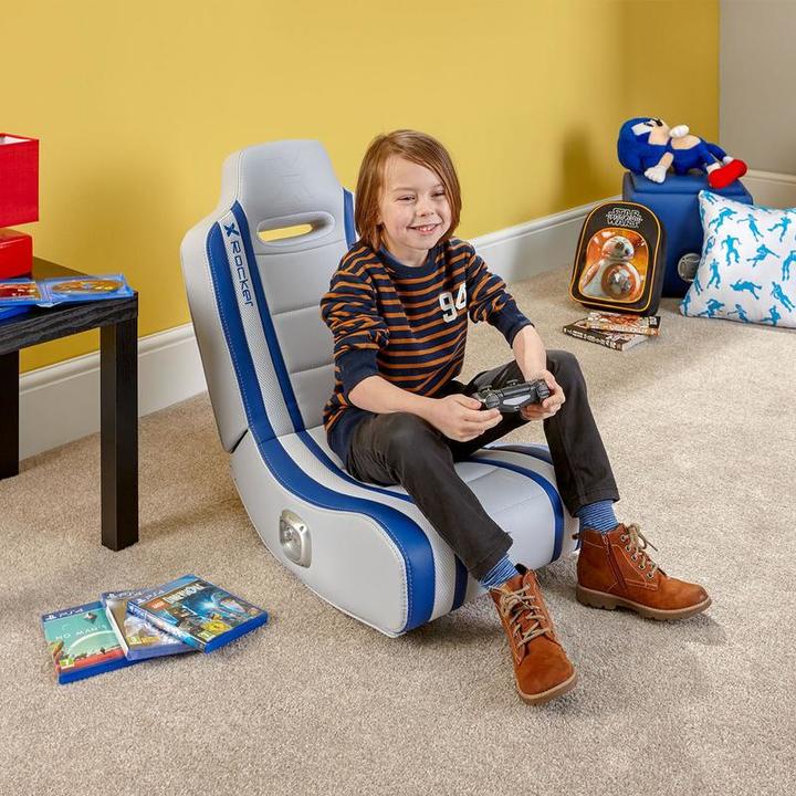 Actual product image X Rocker Shadow 2.0 Stereo Audio Gaming Floor Rocker Blue