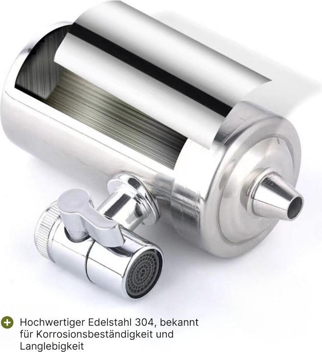 Hermex Wasserhahnfilter Küchenarmatur-Wasserfilter Leitungswasser-Reiniger