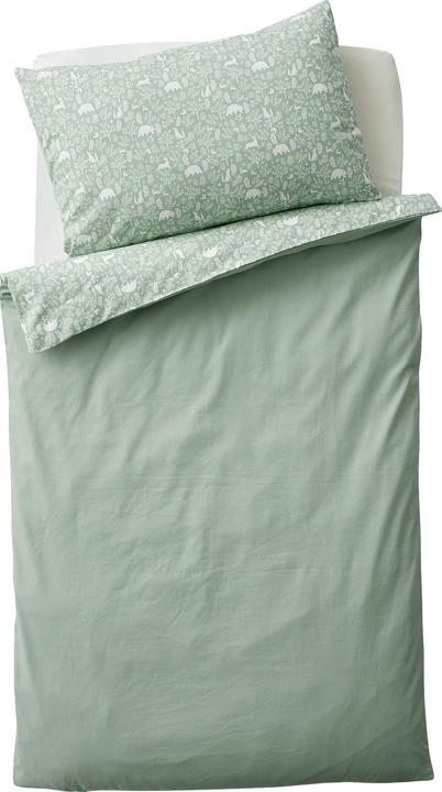 Vertbaudet Housse de couette bébé sans taie d'oreiller VOIE DE FORÊT (80 x 120 cm)