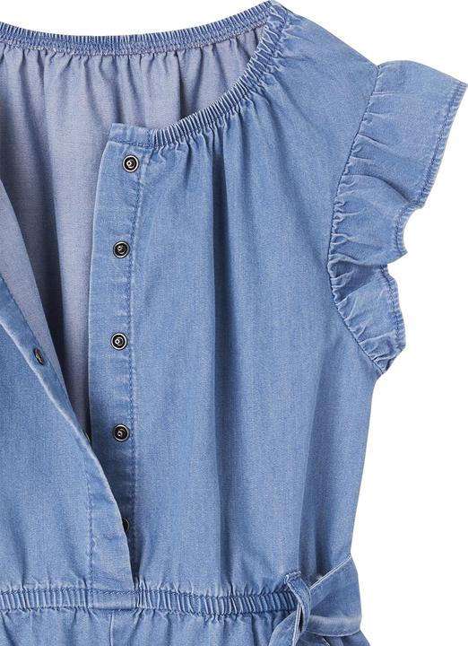 Actual product image Vertbaudet Girls' jumpsuit in light denim (158)