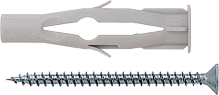 Actual product image Fischer SB Nylon plug Duopower with angled hooks (25 pcs.)