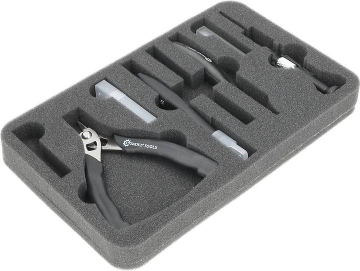 Produktbild Feldherr FSLB040P14 - Lagerbox FSLB040 für Bastelwerkzeuge + Farbfläschchen + Pinsel