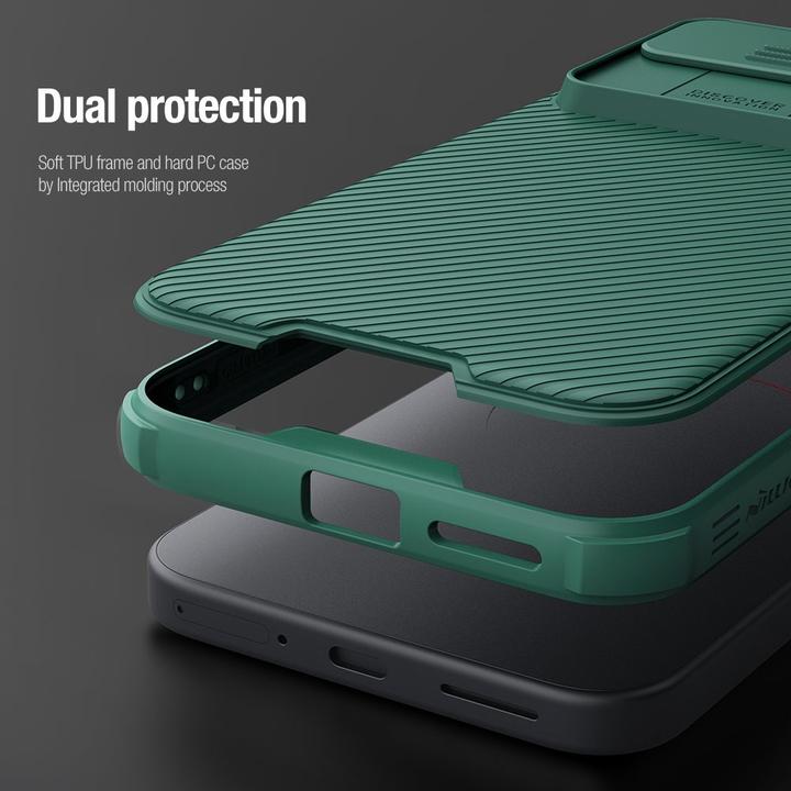Actual product image Nillkin CamShield PRO Hard Case for Google Pixel 9 Pro XL Deep Green (Google Pixel 9 Pro XL)