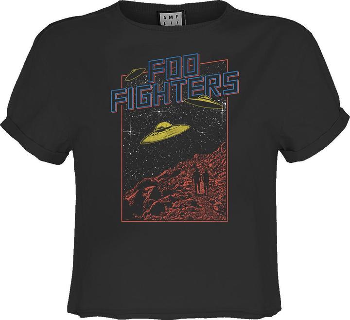 Immagine prodotto Amplified Flying Saucers Maglietta Corta Foo Fighters Donna (M)