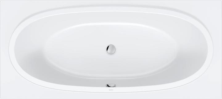Duravit Baignoires Balcoon 1800x800mm, rectangulaire, à encastrer, avec 2 pentes de dos, 700679000000000 (130 l, 180 cm, 80 cm)