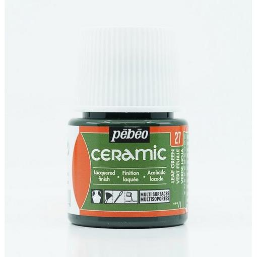 Thumbnail - Pebeo, Künstlerfarbe + Bastelfarbe, Keramikfaben (Blattgrün, 45 ml)