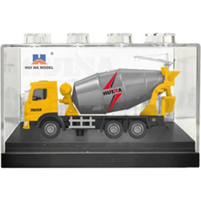 Huina Betoniarka Metalowa Model Kolekcjonerski Żółta 1:80