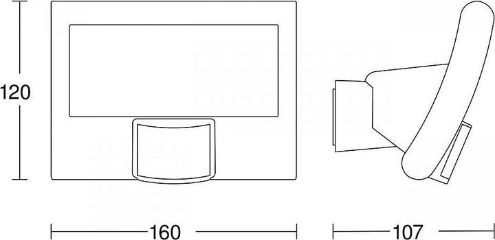 Immagine prodotto Steinel XLED curvo (1125 lm, IP44)